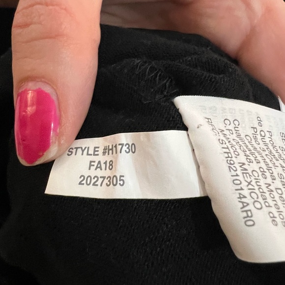 J. Crew Black Cotton Layered Long Sleeve Work Top - Picture 11 of 11